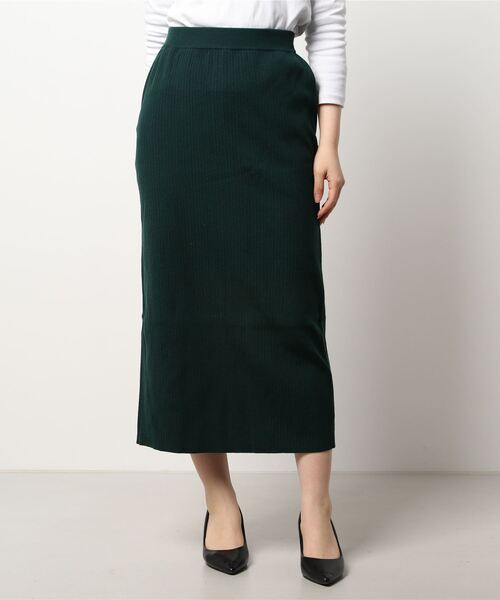 LOWRYS FARM(ローリーズファーム)の「メランジリブタイトスカート 216011(スカート・レディース・ブラック/ダークブラウン/ベージュ/グリーン/ライム・FREE)」の18枚目の写真