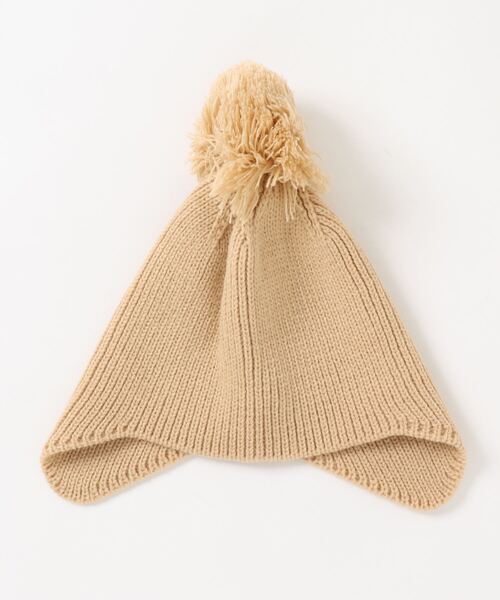 GRIN BUDDY（グリンバディ）の「【GRIN BUDDY/グリンバディ】【キッズ】耳当て付きニット帽/Simply Mimi Watch（ニットキャップ/ビーニー・キッズ・グリーン/ブラウン/パープル/ピンク/ベージュ・53）」の4枚目の写真