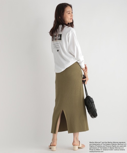 Andemiu（アンデミュウ）の「【マリリンコラボ】ロンT227704（Tシャツ/カットソー・レディース・ホワイト/ホワイト系その他・FREE）」の9枚目の写真