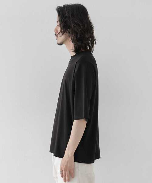 URBAN RESEARCH Sonny Label（アーバンリサーチサニーレーベル）の「『接触冷感』リラックスシルケットTシャツ（Tシャツ/カットソー・メンズ・ブルー系その他/ホワイト/ブラック・MEDIUM/LARGE）」の8枚目の写真