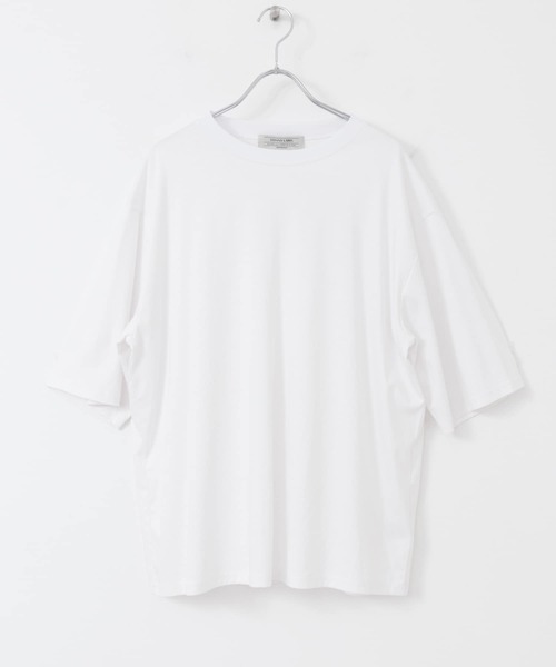 URBAN RESEARCH Sonny Label（アーバンリサーチサニーレーベル）の「『接触冷感』リラックスシルケットTシャツ（Tシャツ/カットソー・メンズ・ブルー系その他/ホワイト/ブラック・MEDIUM/LARGE）」の19枚目の写真