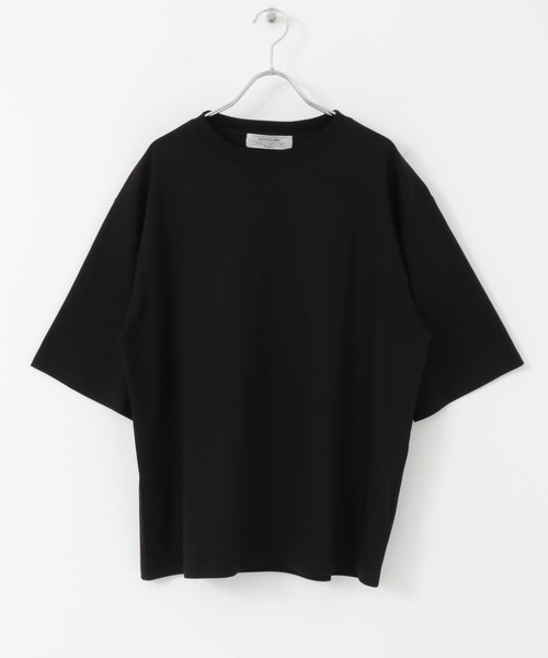 URBAN RESEARCH Sonny Label（アーバンリサーチサニーレーベル）の「『接触冷感』リラックスシルケットTシャツ（Tシャツ/カットソー・メンズ・ブルー系その他/ホワイト/ブラック・MEDIUM/LARGE）」の11枚目の写真