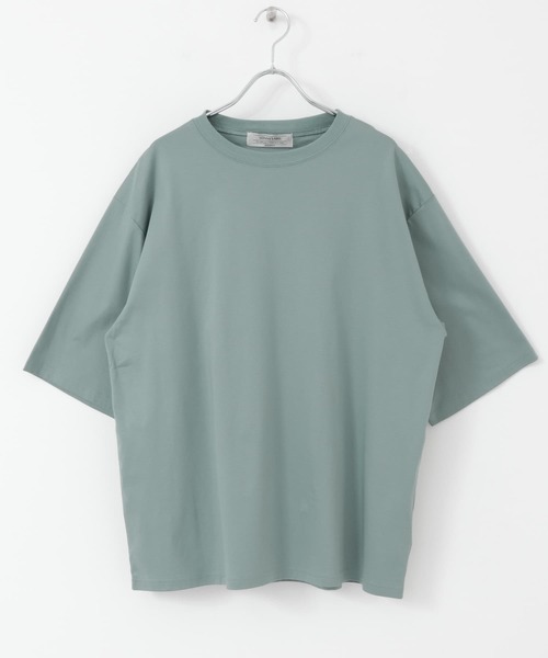 URBAN RESEARCH Sonny Label（アーバンリサーチサニーレーベル）の「『接触冷感』リラックスシルケットTシャツ（Tシャツ/カットソー・メンズ・ブルー系その他/ホワイト/ブラック・MEDIUM/LARGE）」の5枚目の写真