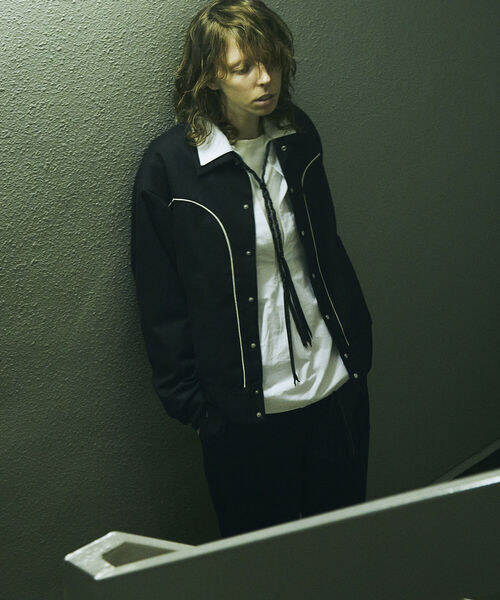 GLOSTER（グロスター）の「【GLOSTER/グロスター】ウエスタンボレロジャケット ウエスタンブルゾン（ブルゾン・メンズ・ブラック/ダークブラウン・MEDIUM/LARGE）」の6枚目の写真