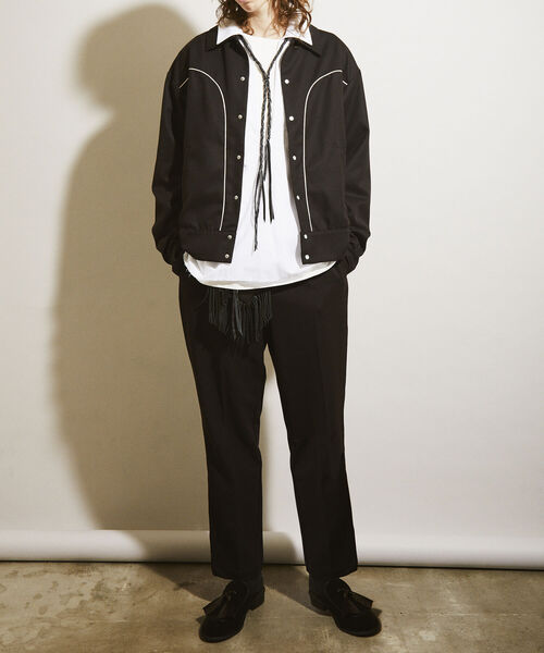 GLOSTER（グロスター）の「【GLOSTER/グロスター】ウエスタンボレロジャケット ウエスタンブルゾン（ブルゾン・メンズ・ブラック/ダークブラウン・MEDIUM/LARGE）」の10枚目の写真