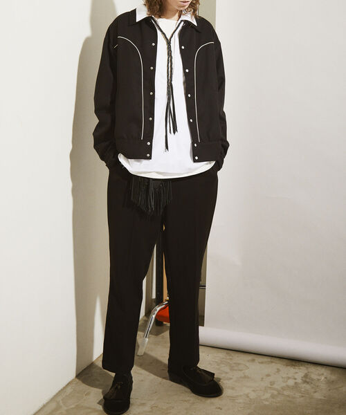 GLOSTER（グロスター）の「【GLOSTER/グロスター】ウエスタンボレロジャケット ウエスタンブルゾン（ブルゾン・メンズ・ブラック/ダークブラウン・MEDIUM/LARGE）」の11枚目の写真