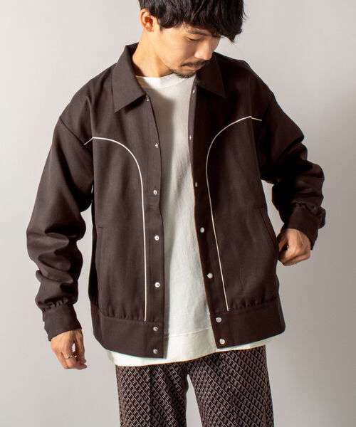 GLOSTER（グロスター）の「【GLOSTER/グロスター】ウエスタンボレロジャケット ウエスタンブルゾン（ブルゾン・メンズ・ブラック/ダークブラウン・MEDIUM/LARGE）」の13枚目の写真