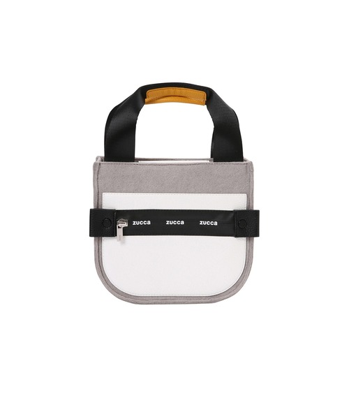 ZUCCa(ズッカ)の「ロゴジップバッグ/ミニバッグ(ハンドバッグ・レディース・ブラック/グレー/レッド・FREE/M size)」の2枚目の写真