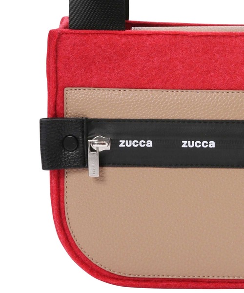 ZUCCa(ズッカ)の「ロゴジップバッグ/ミニバッグ(ハンドバッグ・レディース・ブラック/グレー/レッド・FREE/M size)」の4枚目の写真