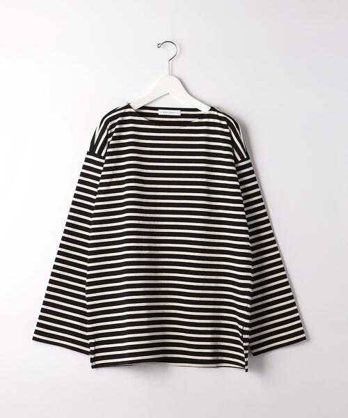 BRACTMENT（ブラクトメント）の「＜BRACTMENT（ブラクトメント）＞30/2 バスクボーダー カットソー（Tシャツ/カットソー・メンズ・ブラック/オフホワイト・38/36/40）」の2枚目の写真