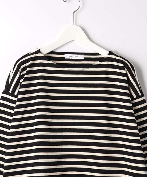BRACTMENT（ブラクトメント）の「＜BRACTMENT（ブラクトメント）＞30/2 バスクボーダー カットソー（Tシャツ/カットソー・メンズ・ブラック/オフホワイト・38/36/40）」の9枚目の写真