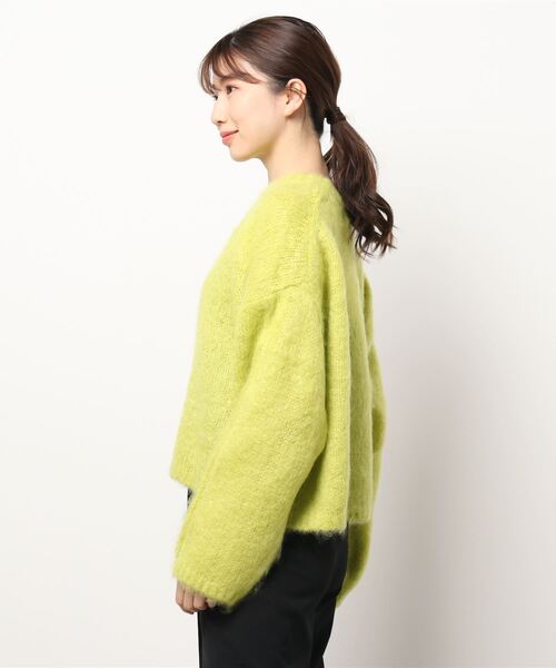 INED（イネド）の「へアリーニット《LINEAPIU》（ニット/セーター・レディース・パープル/イエロー/グリーン・9号）」の16枚目の写真