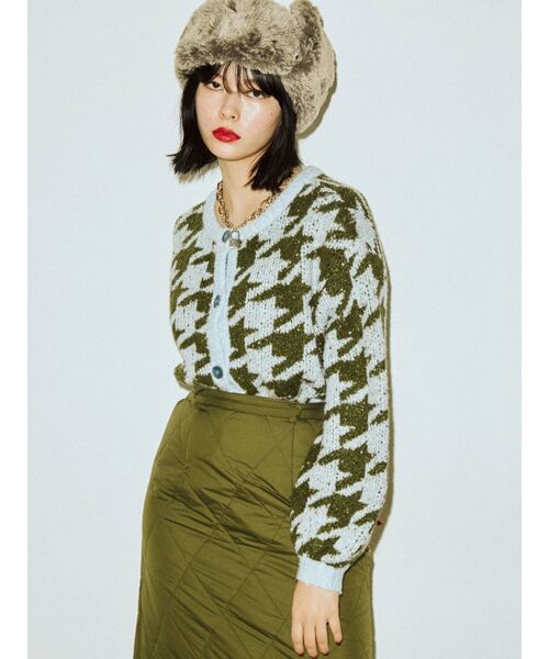 jouetie（ジュエティ）の「2WAYショートカーディガン【ニット】（カーディガン/ボレロ・レディース・ライトブルー/ブラック/レッド/アイボリー・MEDIUM）」の18枚目の写真