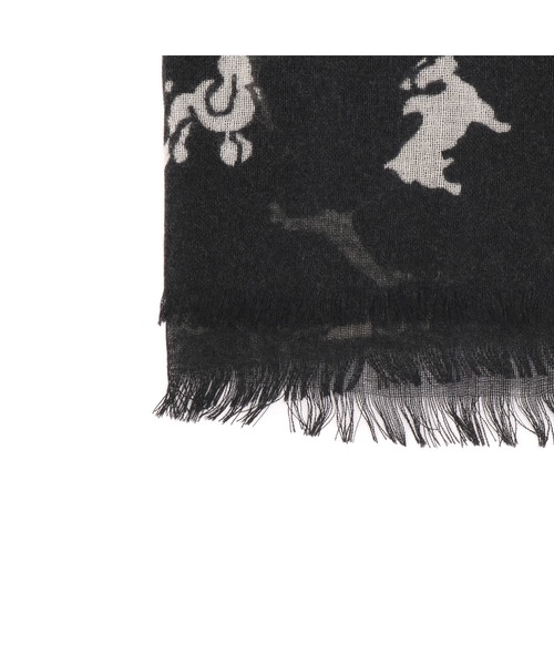 Glen Prince（グレンプリンス）の「【GLEN PRINCE（グレン プリンス）】ストール　イヌ柄（ストール/ショール・レディース・ブラック・FREE）」の5枚目の写真