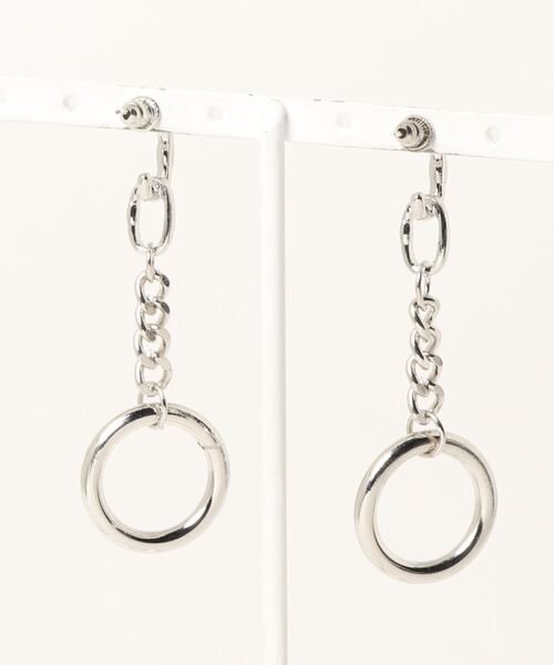 apres jour mignon（アプレジュールミニョン）の「【apresjour mignon×ARIAZ】チェーンリングピアス（ピアス（両耳用）・レディース・シルバー・ONESIZE）」の2枚目の写真