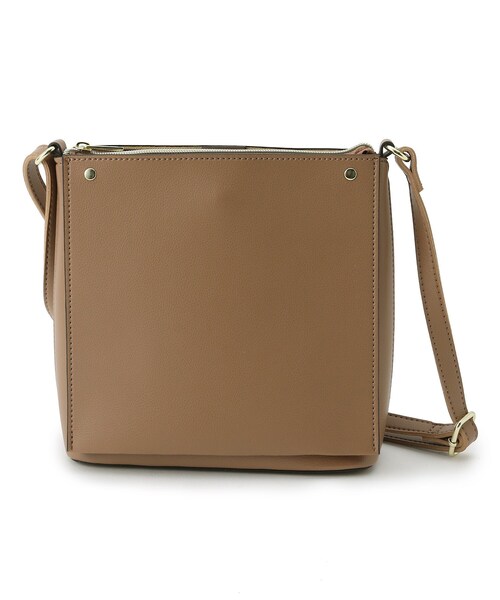 DRESKIP（ドレスキップ）の「◆一枚皮風あおりショルダー（ショルダーバッグ・レディース・グレー/カーキ/ブラウン系/ブラック・00）」の3枚目の写真