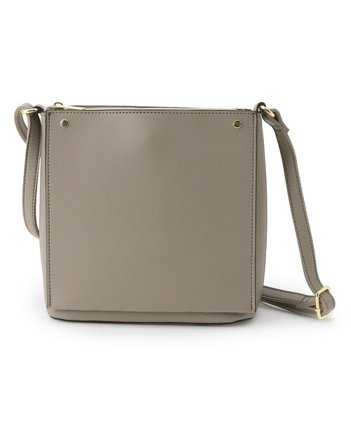 DRESKIP（ドレスキップ）の「◆一枚皮風あおりショルダー（ショルダーバッグ・レディース・グレー/カーキ/ブラウン系/ブラック・00）」の2枚目の写真