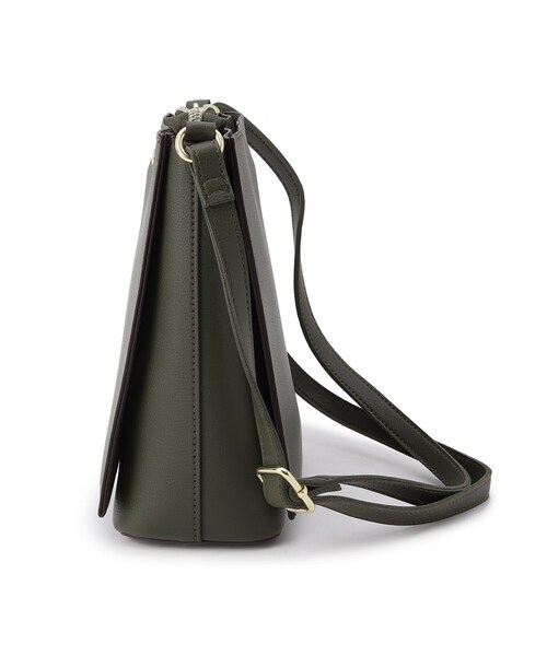 DRESKIP（ドレスキップ）の「◆一枚皮風あおりショルダー（ショルダーバッグ・レディース・グレー/カーキ/ブラウン系/ブラック・00）」の6枚目の写真