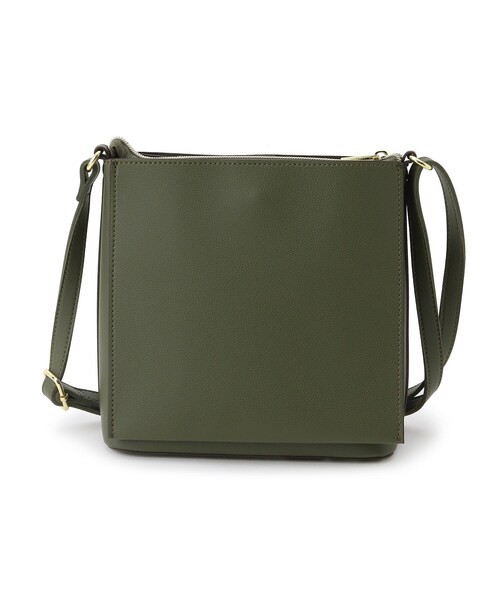 DRESKIP（ドレスキップ）の「◆一枚皮風あおりショルダー（ショルダーバッグ・レディース・グレー/カーキ/ブラウン系/ブラック・00）」の7枚目の写真