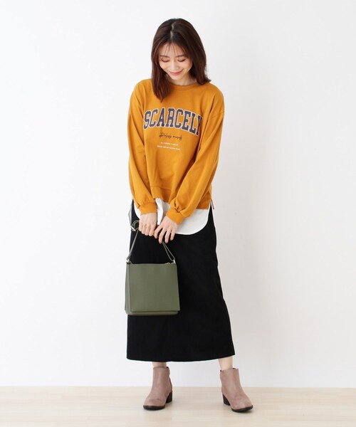 DRESKIP（ドレスキップ）の「◆一枚皮風あおりショルダー（ショルダーバッグ・レディース・グレー/カーキ/ブラウン系/ブラック・00）」の12枚目の写真