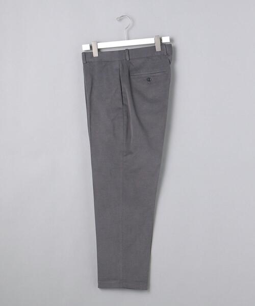 Scye（サイ）の「＜SCYE（サイ）＞ ブラッシュド コットン ルーズ テーパード パンツ（その他パンツ・メンズ・オフホワイト/ダークグレー・36/38/40）」の2枚目の写真