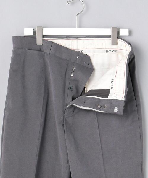 Scye（サイ）の「＜SCYE（サイ）＞ ブラッシュド コットン ルーズ テーパード パンツ（その他パンツ・メンズ・オフホワイト/ダークグレー・36/38/40）」の5枚目の写真