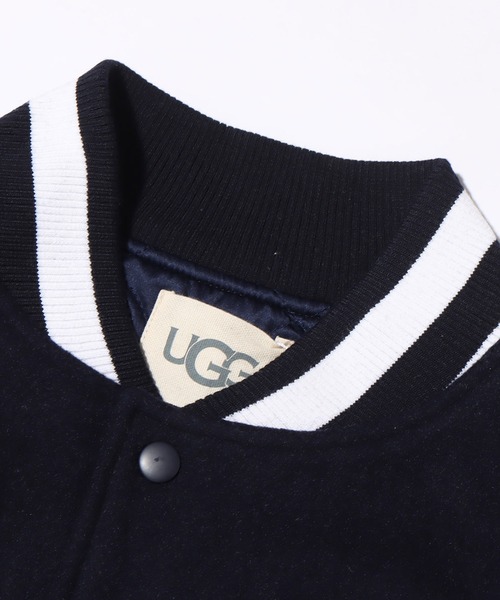 UGG（アグ）の「UGG@mos メルトンヴァーシティー ジャケット / アグ メルトンヴァーシティー ジャケット（その他アウター・レディース・ネイビー/グレー・M/L）」の4枚目の写真