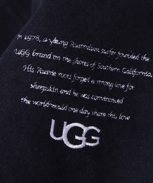 UGG（アグ）の「UGG@mos メルトンヴァーシティー ジャケット / アグ メルトンヴァーシティー ジャケット（その他アウター・レディース・ネイビー/グレー・M/L）」の6枚目の写真