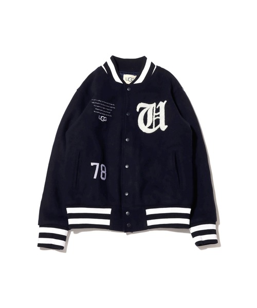 UGG（アグ）の「UGG@mos メルトンヴァーシティー ジャケット / アグ メルトンヴァーシティー ジャケット（その他アウター・レディース・ネイビー/グレー・M/L）」の22枚目の写真