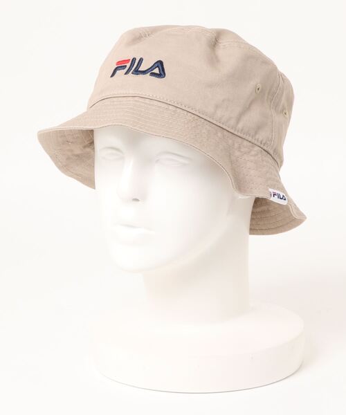 FILA(フィラ)の「FILA C.TWILL BUCKET(ハット・メンズ・ホワイト/ブラック/ベージュ/ネイビー・58cm)」の1枚目の写真