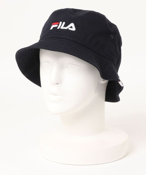 FILA(フィラ)の「FILA C.TWILL BUCKET(ハット・メンズ・ホワイト/ブラック/ベージュ/ネイビー・58cm)」の4枚目の写真