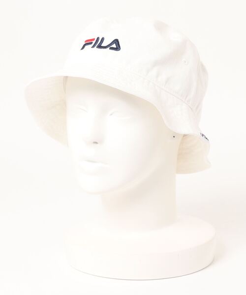 FILA(フィラ)の「FILA C.TWILL BUCKET(ハット・メンズ・ホワイト/ブラック/ベージュ/ネイビー・58cm)」の2枚目の写真