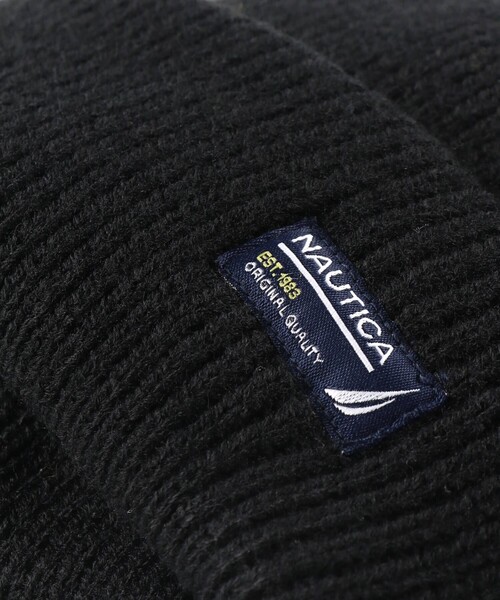 NAUTICA（ノーティカ）の「【NAUTICA/ノーティカ】シンプルニット帽（ニットキャップ/ビーニー・キッズ・マスタード/ブラック/ブラウン・FREE）」の6枚目の写真