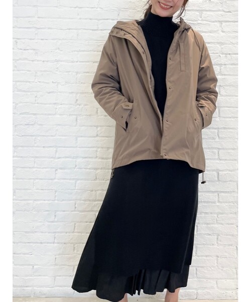 SHOO・LA・RUE（シューラルー）の「◆【M-3L/2点セット】ライトダウンジャケット付きマウンテンパーカー（ブルゾン・レディース・サンドベージュ/カーキ/ブラック・02/03/04/05）」の17枚目の写真