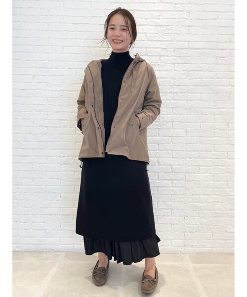 SHOO・LA・RUE（シューラルー）の「◆【M-3L/2点セット】ライトダウンジャケット付きマウンテンパーカー（ブルゾン・レディース・サンドベージュ/カーキ/ブラック・02/03/04/05）」の18枚目の写真