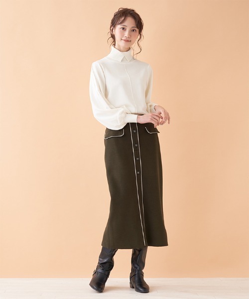 Brahmin(ブラーミン)の「【BRAHMIN】異素材袖タートルネックニット(ニット/セーター・レディース・ブラック/グレー/オフホワイト・2)」の14枚目の写真