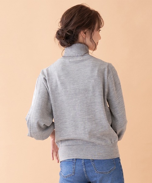 Brahmin(ブラーミン)の「【BRAHMIN】異素材袖タートルネックニット(ニット/セーター・レディース・ブラック/グレー/オフホワイト・2)」の18枚目の写真