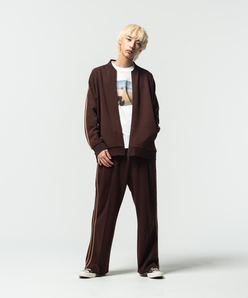 glamb（グラム）の「Old School Jersey Pants / オールドスクールジャージパンツ（その他パンツ・メンズ・ブラウン/ワインレッド/ブルー・S/L/M）」の8枚目の写真