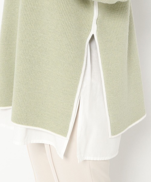 mysty woman(ミスティウーマン)の「配色パイピングニット 261345(ニット/セーター・レディース・ブラック/ライトベージュ/グリーン系・FREE)」の17枚目の写真