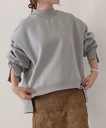 裏起毛プチハイネックスウェット