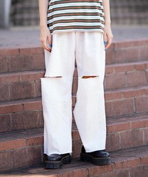 X-girl | KNEE SLIT WIDE LEG DENIM PANTS(デニムパンツ)