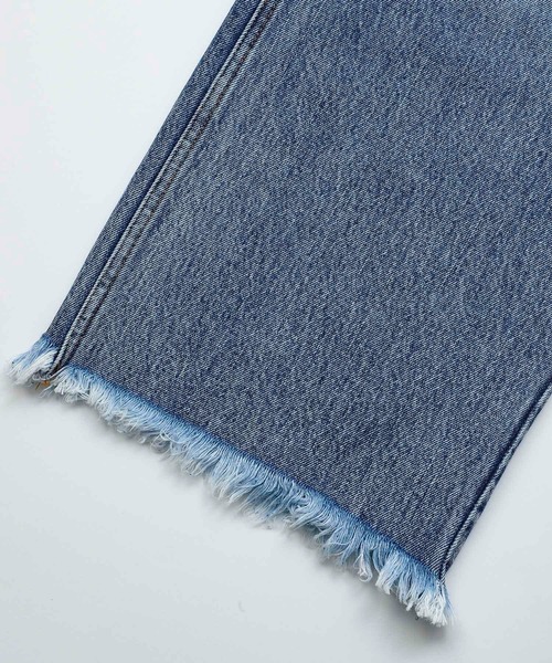 X-girl KNEE SLIT W LEG DENIM PT デニムパンツ X-girl KNEE SLIT W LEG DENIM PT デニムパンツ