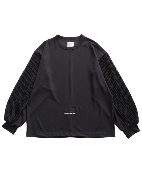 SHAREEF（シャリーフ）の「MESH LAYERED L/S PULLOVER（Tシャツ/カットソー・メンズ・ホワイト/ブラック/グリーン/ブルー系その他・1/2/3）」の10枚目の写真