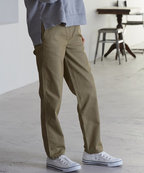 OMNES（オムネス）の「テーパードストレッチイージーパンツ 10分丈（その他パンツ・レディース・ホワイト/ブラック/ベージュ/ネイビー/グレー/オリーブ/ブルーグレー/キャメル/チャコール/カーキ・SMALL/MEDIUM）」の8枚目の写真