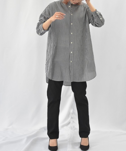 OMNES（オムネス）の「テーパードストレッチイージーパンツ 10分丈（その他パンツ・レディース・ホワイト/ブラック/ベージュ/ネイビー/グレー/オリーブ/ブルーグレー/キャメル/チャコール/カーキ・SMALL/MEDIUM）」の4枚目の写真