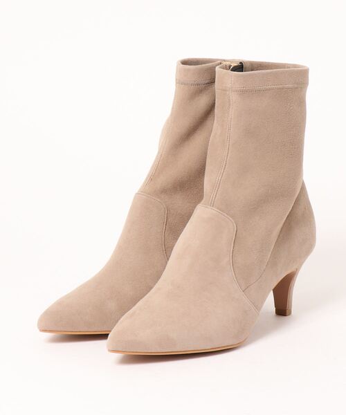 OUVRAGE CLASSE(ウヴラージュクラス)の「スェードショートブーツ(ブーツ・レディース・ブラック/ベージュ・MEDIUM/SMALL)」の13枚目の写真