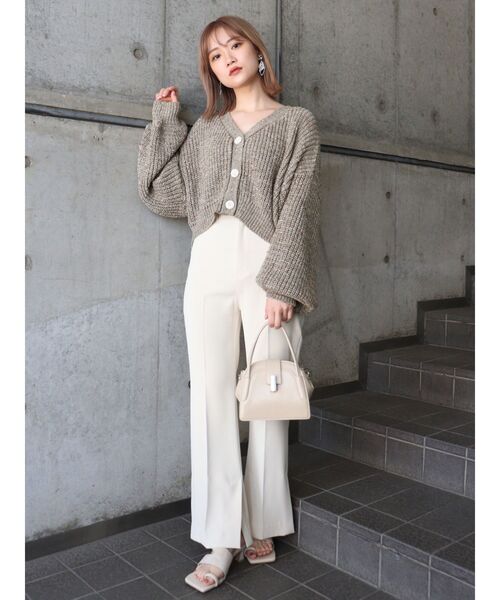 MURUA（ムルーア）の「フェイクレザーミニハンドバッグ（ハンドバッグ・レディース・ブラック/アイボリー・FREE）」の9枚目の写真