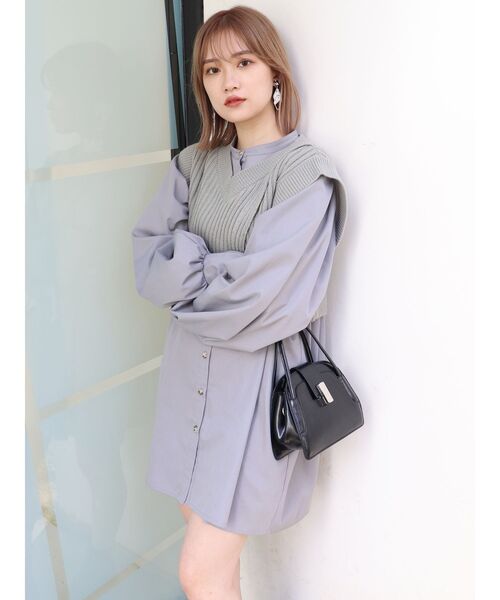 MURUA（ムルーア）の「フェイクレザーミニハンドバッグ（ハンドバッグ・レディース・ブラック/アイボリー・FREE）」の12枚目の写真