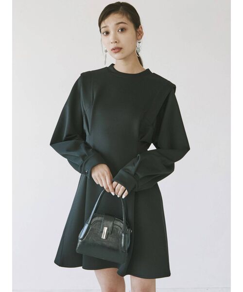 MURUA（ムルーア）の「フェイクレザーミニハンドバッグ（ハンドバッグ・レディース・ブラック/アイボリー・FREE）」の13枚目の写真