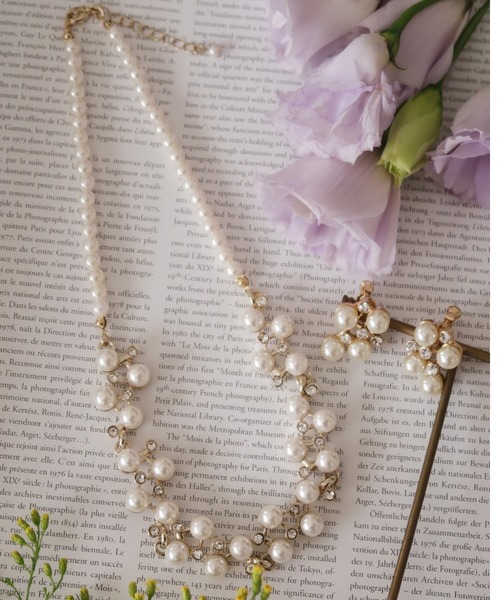 Cupid Heart（キューピッドハート）の「【Cupid Heart】結婚式アクセサリー　ジャスマンネックレス（ネックレス・レディース・シルバー/ゴールド・MEDIUM）」の5枚目の写真